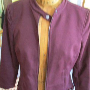 Beautiful Ann Taylor Wine Colored Dressy Jacket